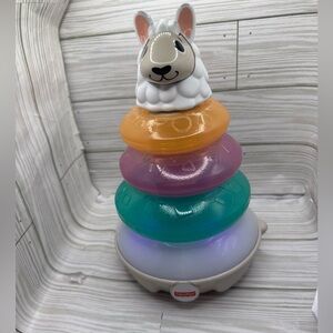 Fisher-Price Linkimals Lights And Colors Llama Interactive Musical Stacking Toy